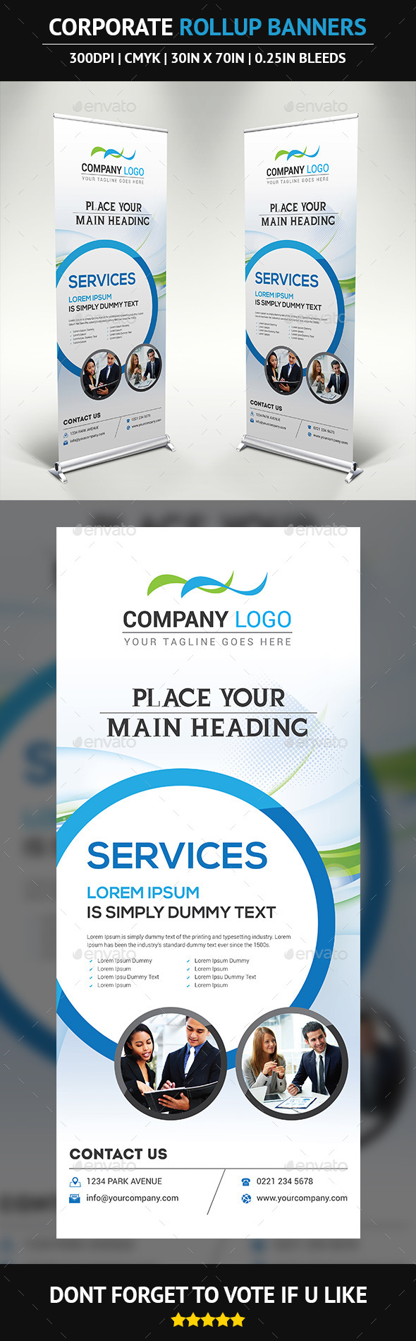 GraphicRiver Corporate Rollup Banner 9975544 GraphicRiver Corporate Rollup Banner 9975544