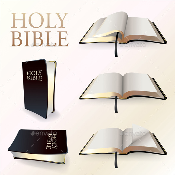 Vector llustration of Holy Bible (Religion)