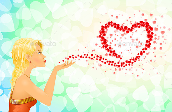 GraphicRiver Girl Heart Sign Love Messages 9980428 GraphicRiver Girl Heart Sign Love Messages 9980428