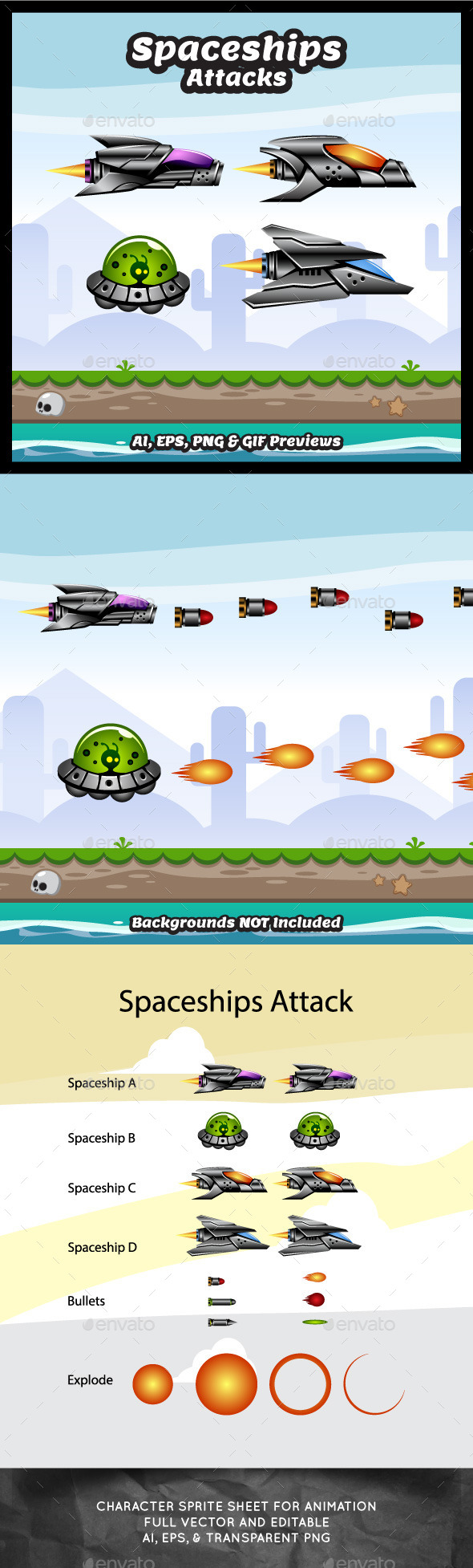 GraphicRiver Spaceship Attacks 9980496 GraphicRiver Spaceship Attacks 9980496