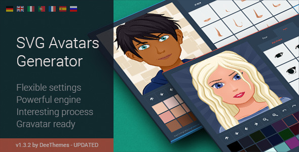 Download SVG Avatars Generator - jQuery Integrated Script by DeeThemes | CodeCanyon