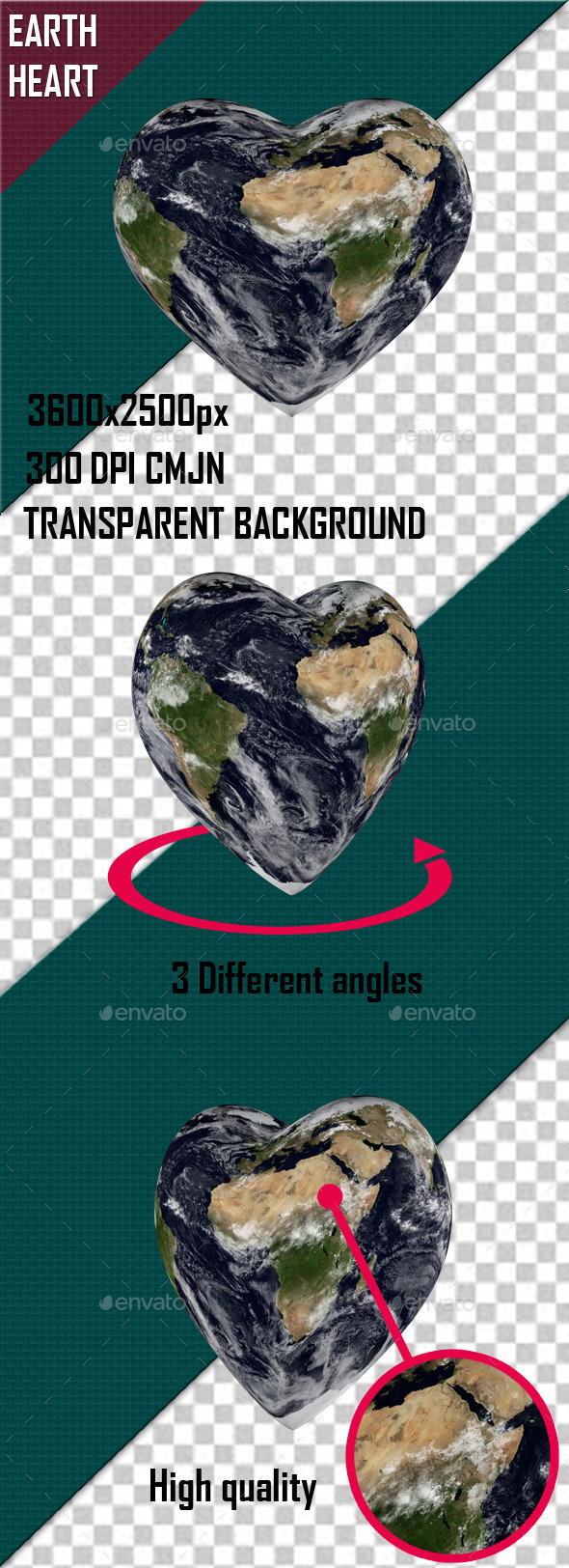 GraphicRiver Earth Heart 9981232 GraphicRiver Earth Heart 9981232