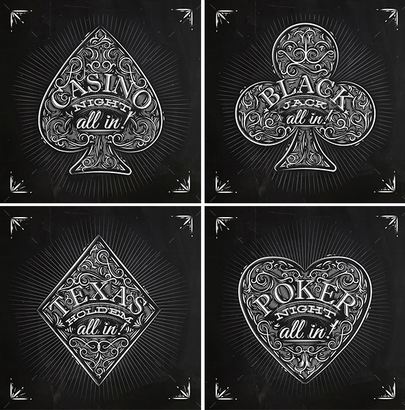 GraphicRiver Casino Signs chalk 9963253 GraphicRiver Casino Signs chalk 9963253