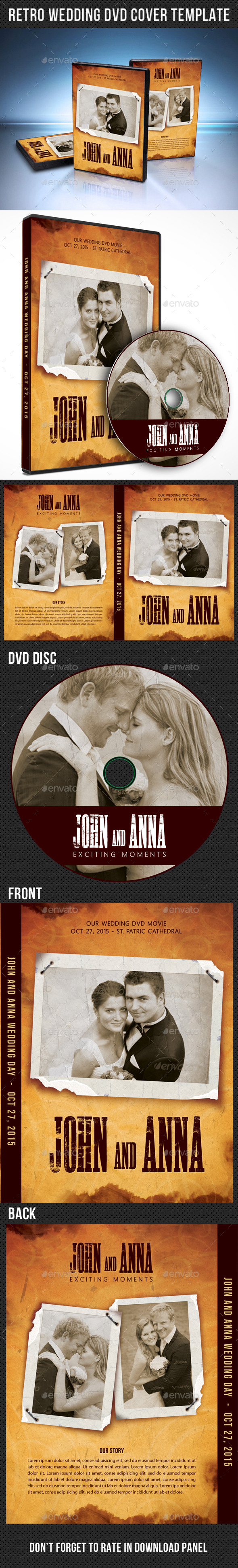 GraphicRiver Retro Wedding DVD Cover Template 04 9982286 GraphicRiver Retro Wedding DVD Cover Template 04 9982286