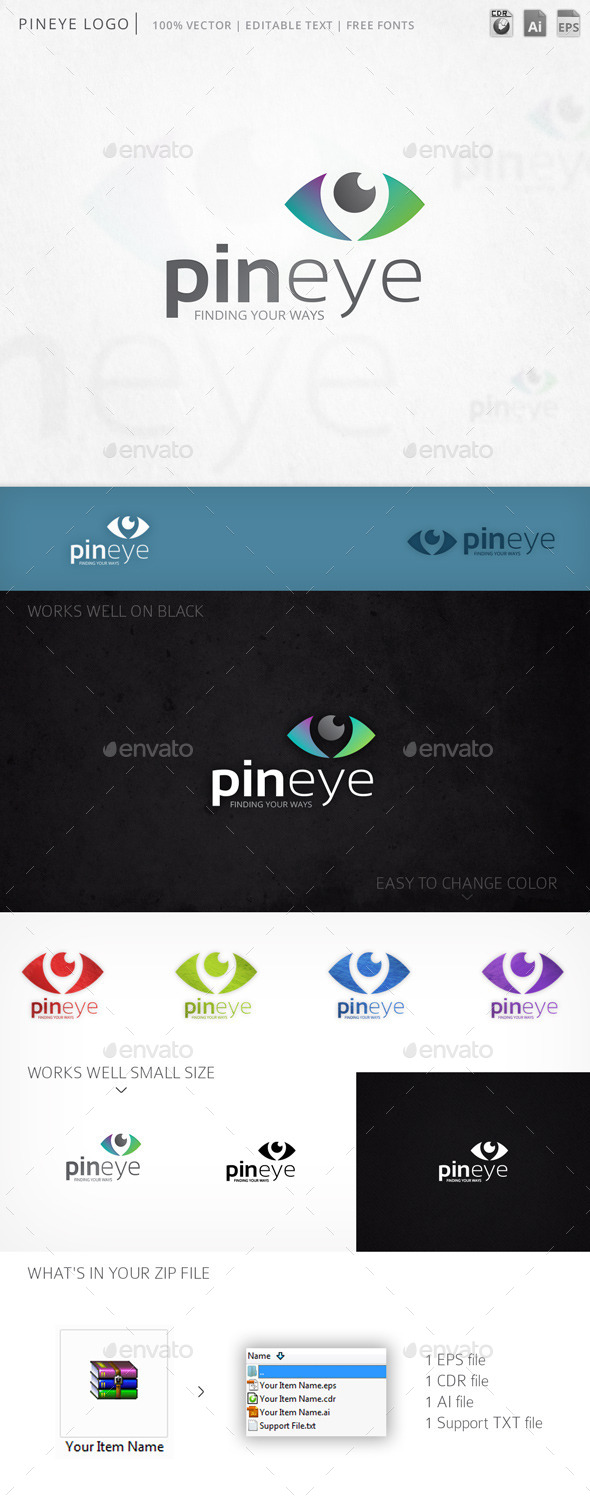 GraphicRiver Pineye Logo 9982947 GraphicRiver Pineye Logo 9982947