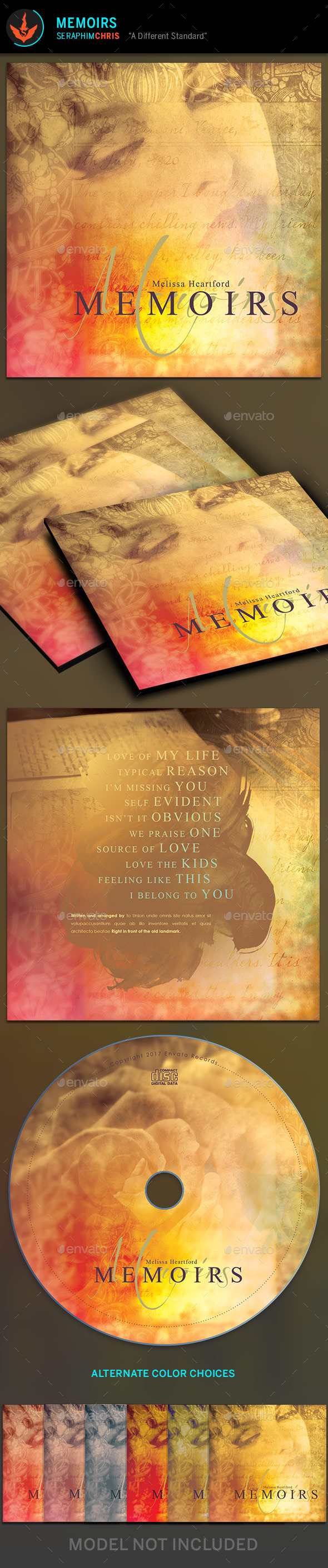 GraphicRiver Memoirs CD Artwork Template 9985488 GraphicRiver Memoirs CD Artwork Template 9985488
