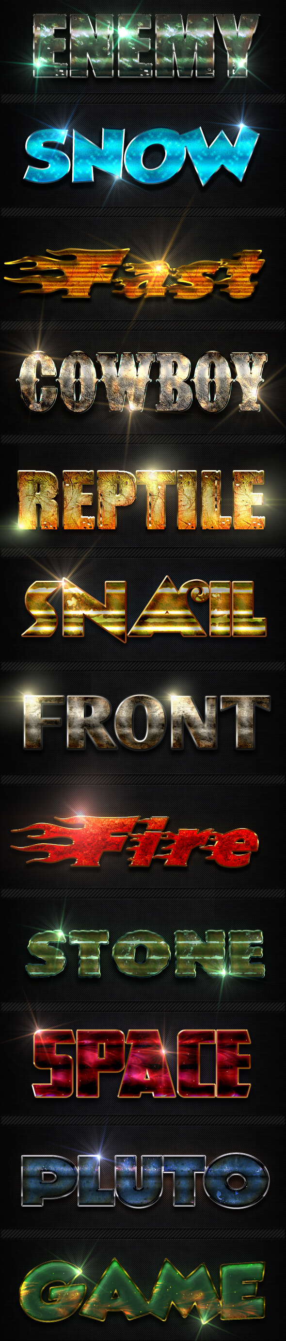 GraphicRiver 12 Photoshop Text Effect Styles 9985625 GraphicRiver 12 Photoshop Text Effect Styles 9985625
