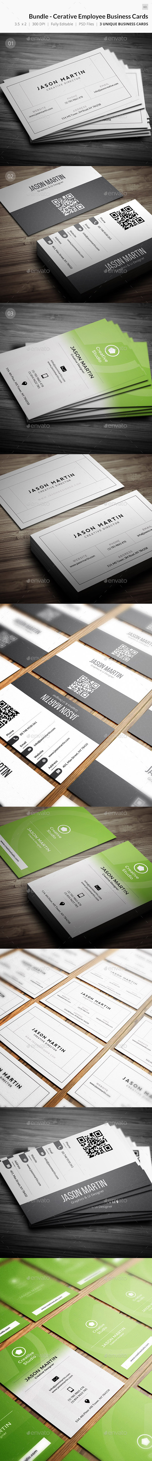 Bundle Cerative Employee Business Cards 60 Bundle Cerative Employee Business Cards 60