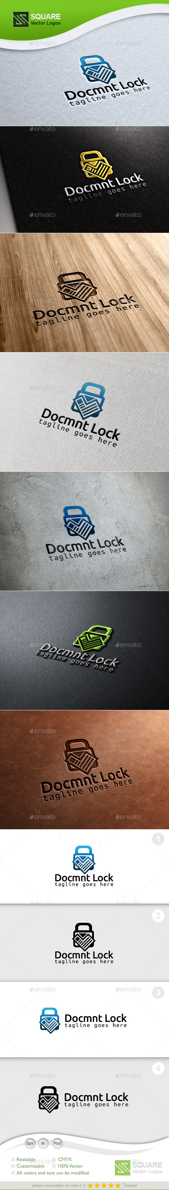 Document Locker Custom Logo Template (Symbols)