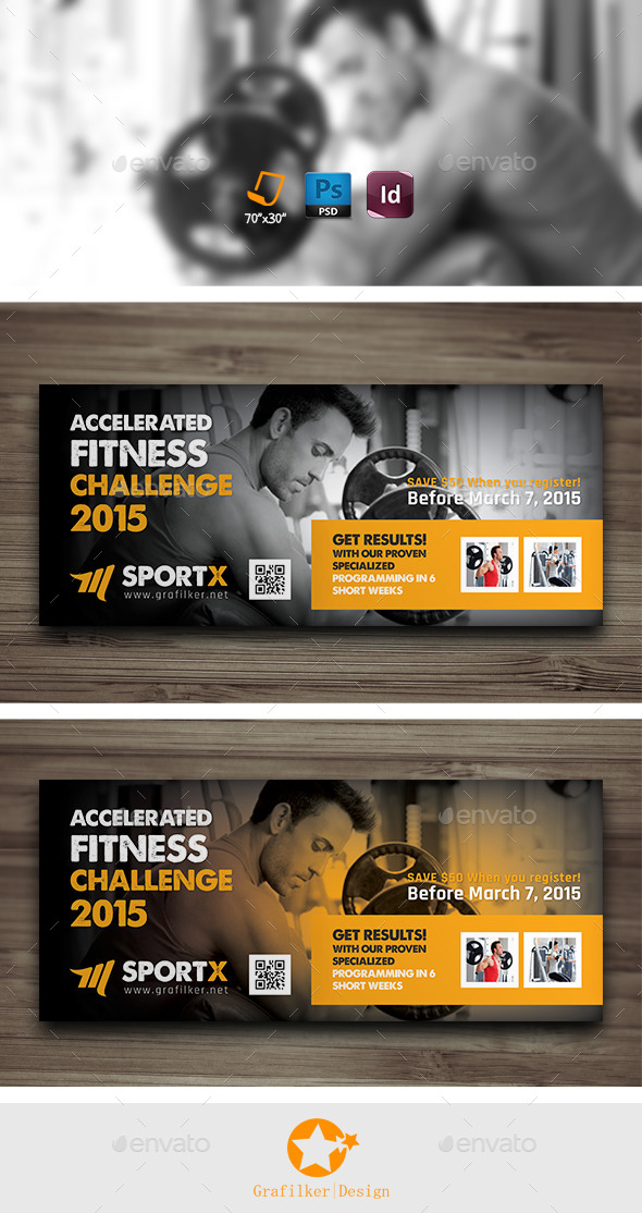 GraphicRiver Fitness Center Billboard Templates 9987391 GraphicRiver Fitness Center Billboard Templates 9987391