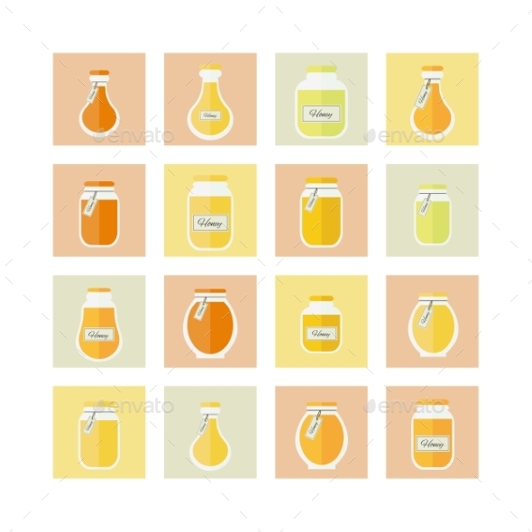 GraphicRiver Honey Jar Icons 9987402 GraphicRiver Honey Jar Icons 9987402