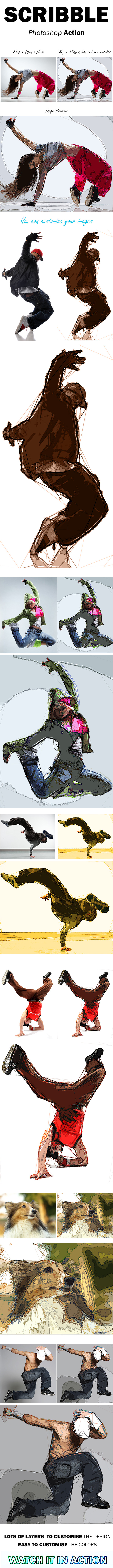 GraphicRiver Scribble Photoshop Action New 9957124 GraphicRiver Scribble Photoshop Action New 9957124