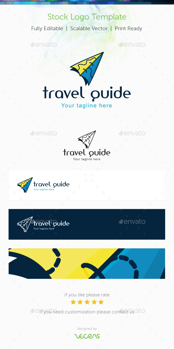 Travel Guide Stock Logo Template (Objects)