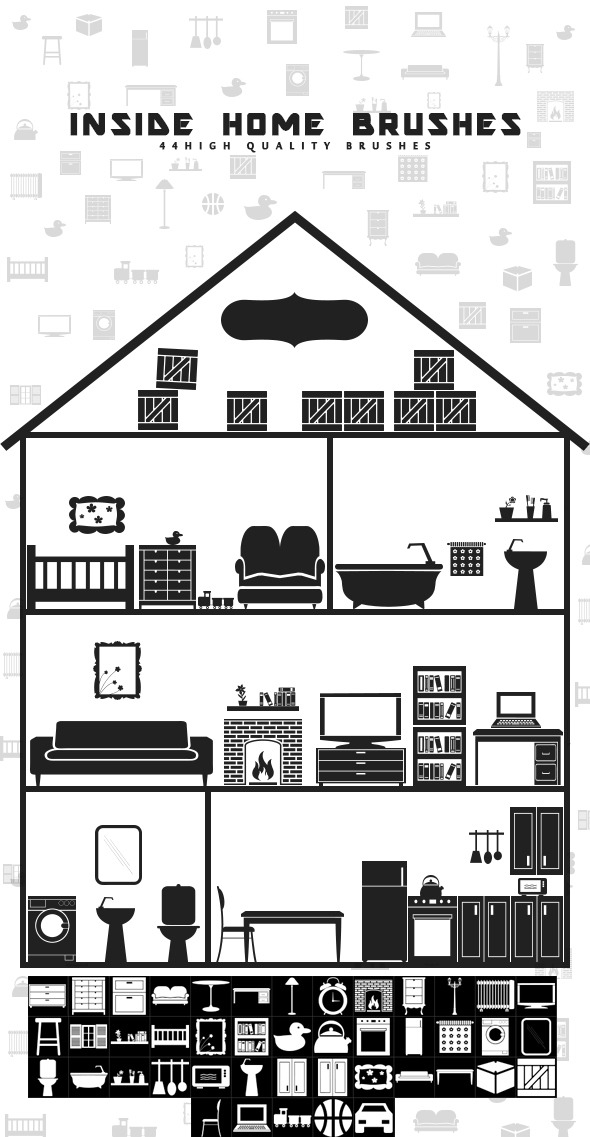 GraphicRiver Inside Home Brushes 9989633 GraphicRiver Inside Home Brushes 9989633