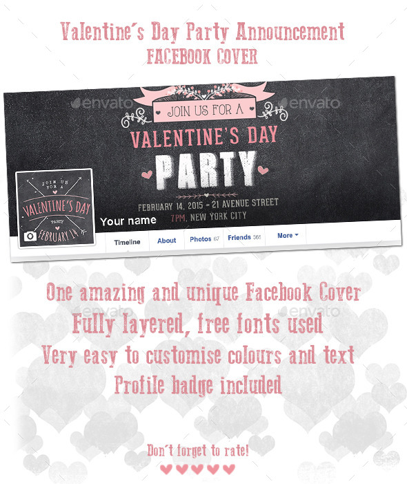 GraphicRiver Valentine s Day Party Announcement Facebook Cover 9989877 GraphicRiver Valentine s Day Party Announcement Facebook Cover 9989877