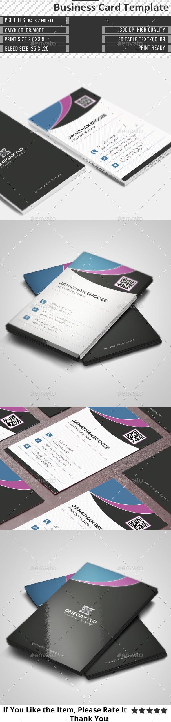 Simple Creative Corporate Business Card (Creative)