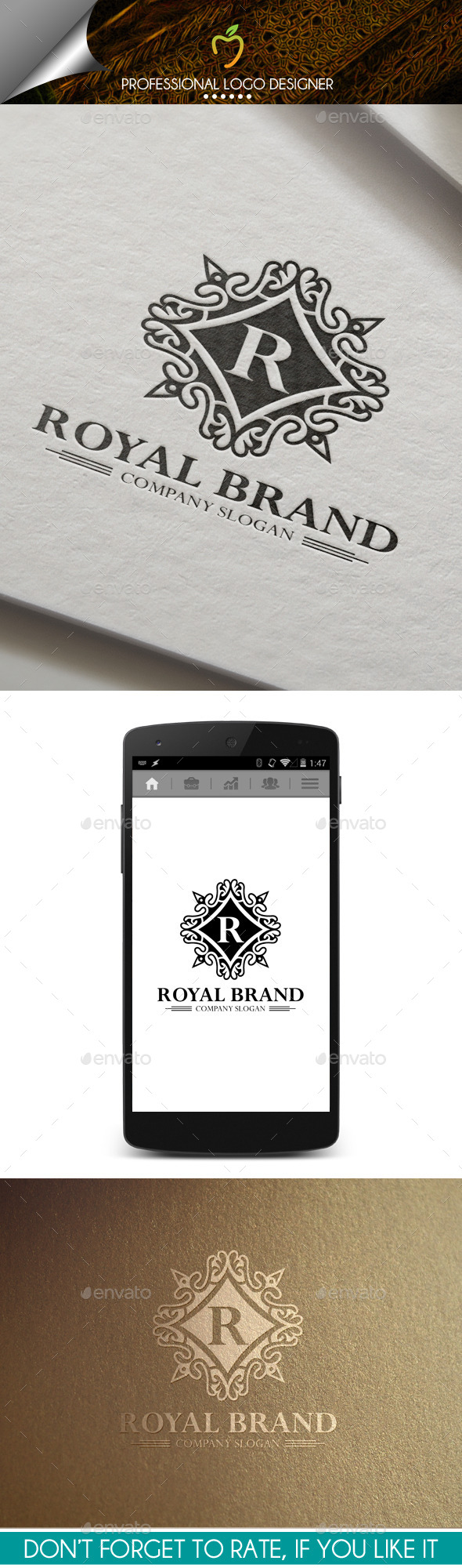Royal Brand Crest Logo Royal Brand Crest Logo