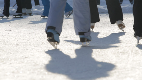 People on the Ice Skates People on the Ice Skates