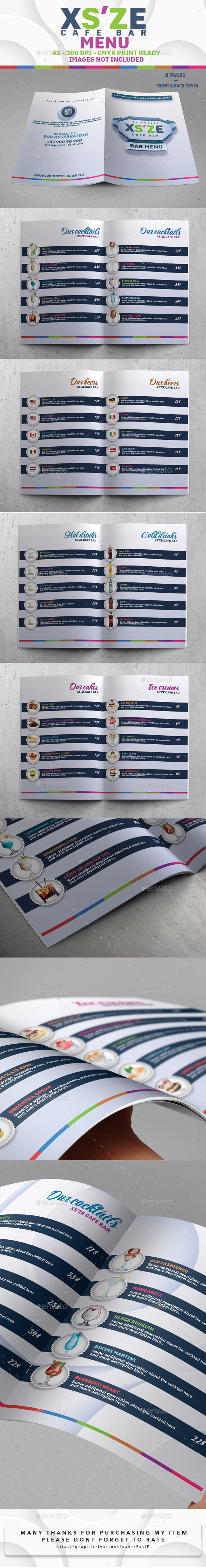 GraphicRiver XS ZE Cafe Bar Menu 9815402 GraphicRiver XS ZE Cafe Bar Menu 9815402