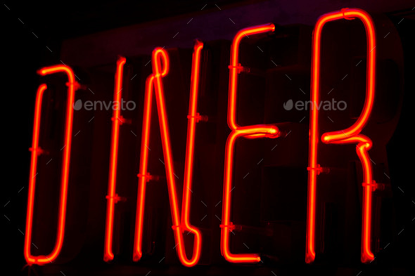 Diner neon sign (Misc) Photo Download