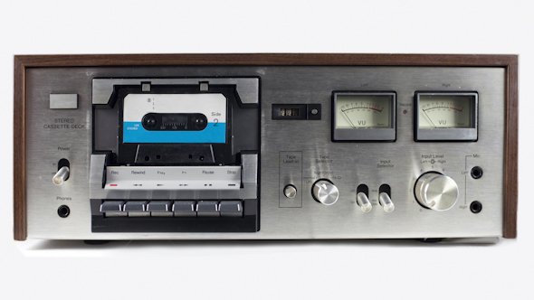 Cassettes Changing In A Retro Tape Player 18 Cassettes Changing In A Retro Tape Player 18