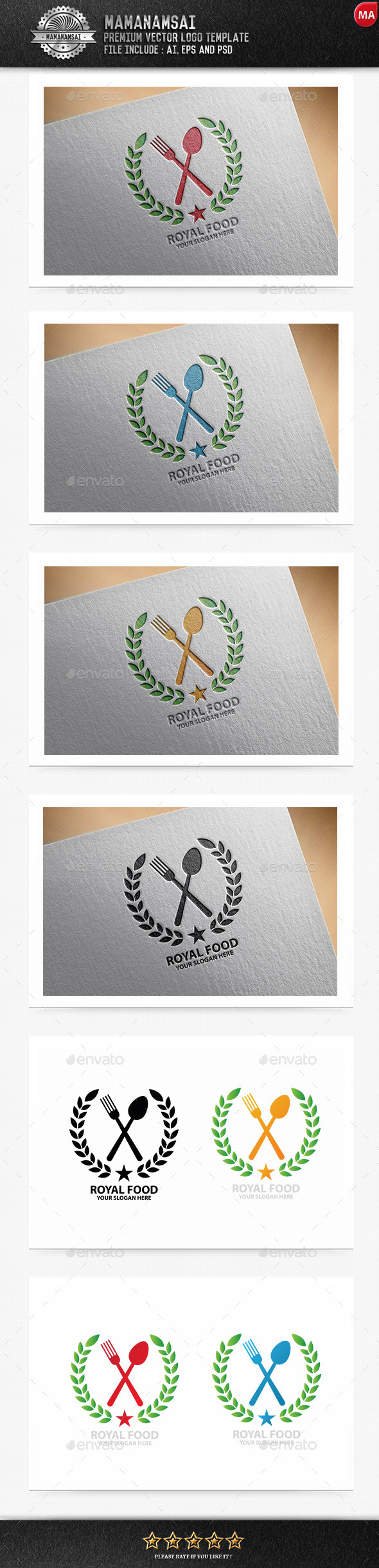 GraphicRiver Royal Food Logo 9994475 GraphicRiver Royal Food Logo 9994475
