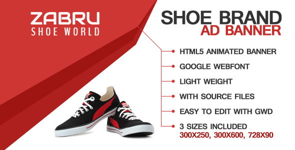shoe ad template 
