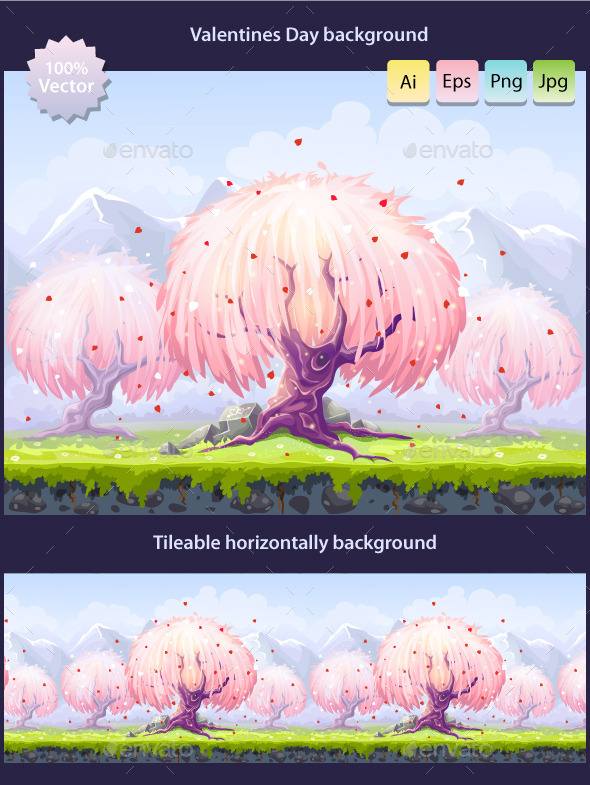 GraphicRiver Tillable Valentine s Day background 9994744 GraphicRiver Tillable Valentine s Day background 9994744