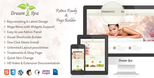 Dream Spa - Responsive Beauty Salon WordPress Theme