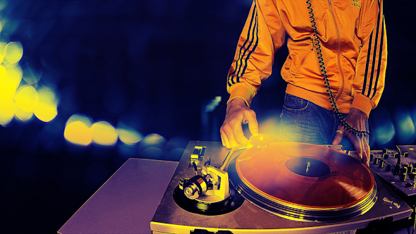 Male Dj Behind The Turntables 4 Male Dj Behind The Turntables 4