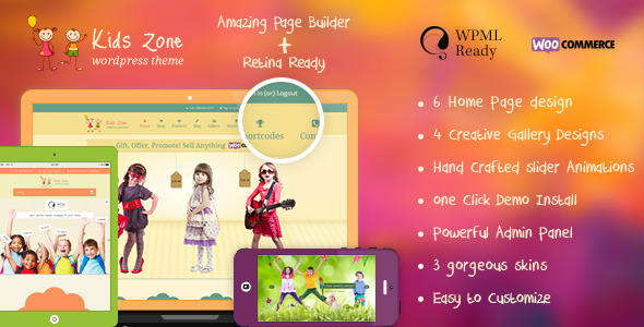 Kids Zone | Responsive Children Theme