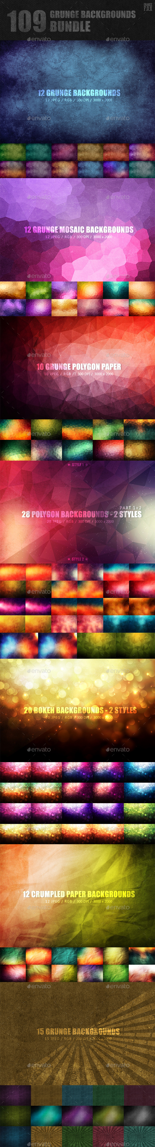 GraphicRiver 109 Grunge Backgrounds Bundle 9995812 GraphicRiver 109 Grunge Backgrounds Bundle 9995812