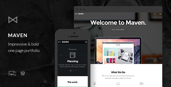 Maven - Responsive Portfolio WordPress Theme