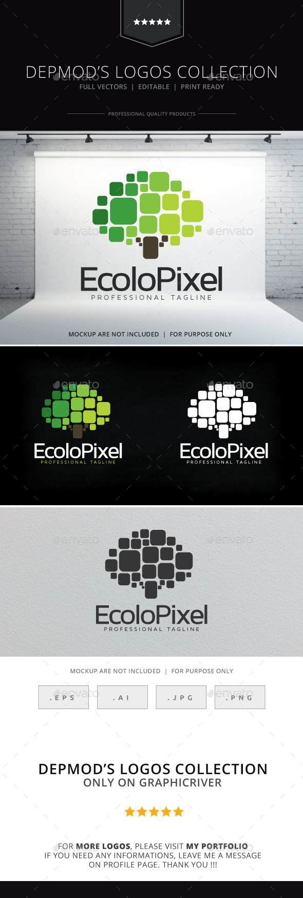GraphicRiver Ecolo Pixel Logo 9996998 GraphicRiver Ecolo Pixel Logo 9996998
