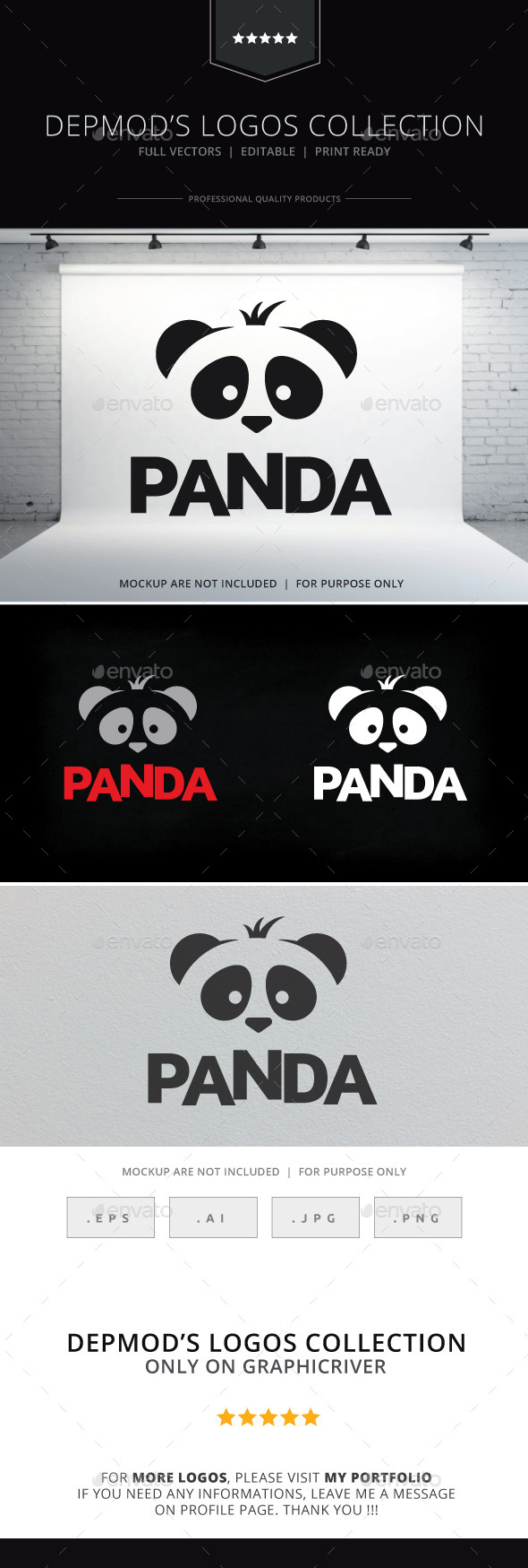 GraphicRiver Panda Logo 9997031 GraphicRiver Panda Logo 9997031