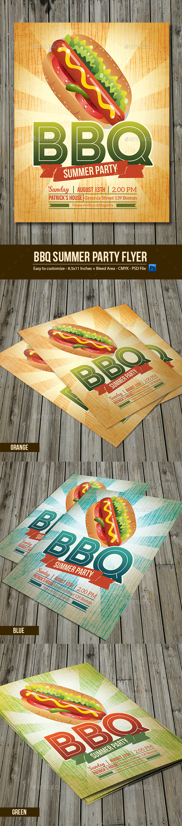 BBQ Summer Party Flyer