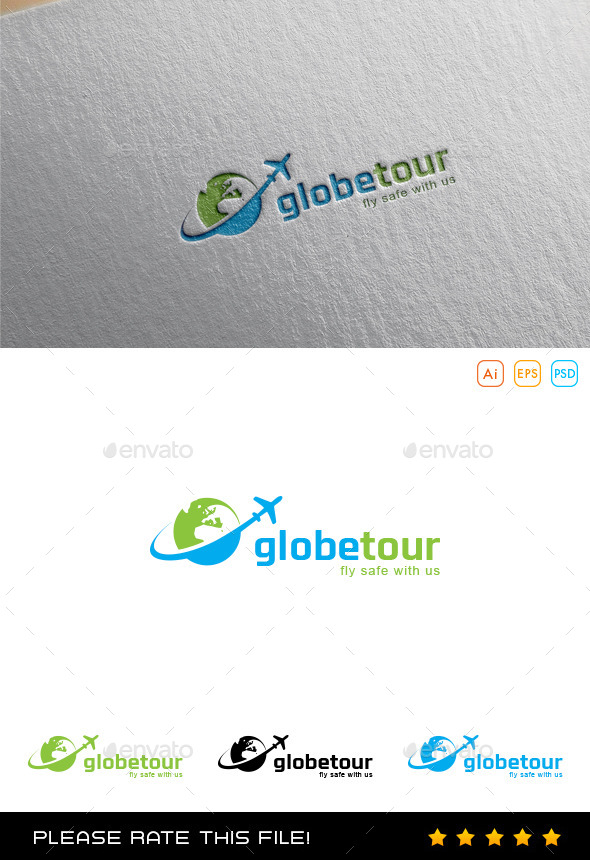 GraphicRiver Travel Plane Logo 9997875 GraphicRiver Travel Plane Logo 9997875