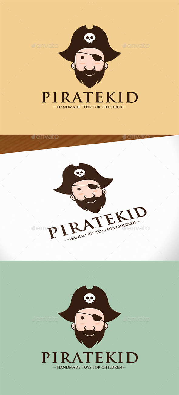 GraphicRiver Pirate Kid Logo Template 9998101 GraphicRiver Pirate Kid Logo Template 9998101