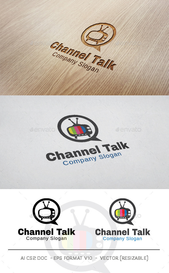 GraphicRiver Channel Talk Logo 9998780 GraphicRiver Channel Talk Logo 9998780