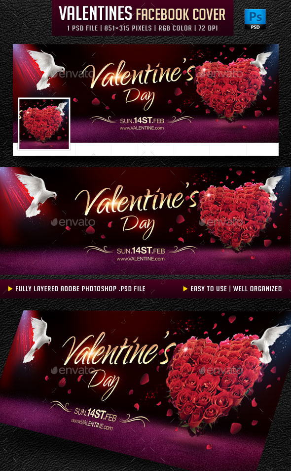 Valentines Day Facebook Cover