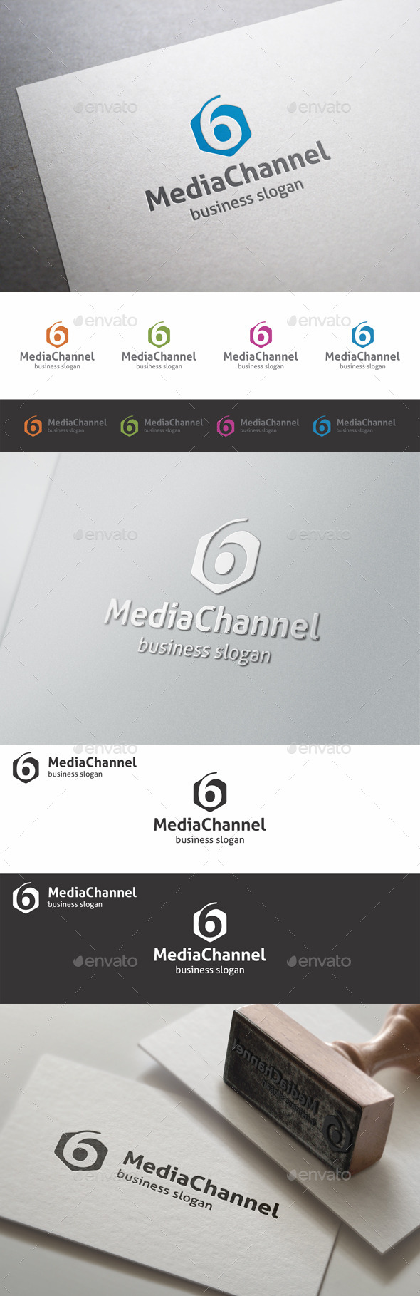 GraphicRiver Six Media Channel Studio Logo 9998943 GraphicRiver Six Media Channel Studio Logo 9998943