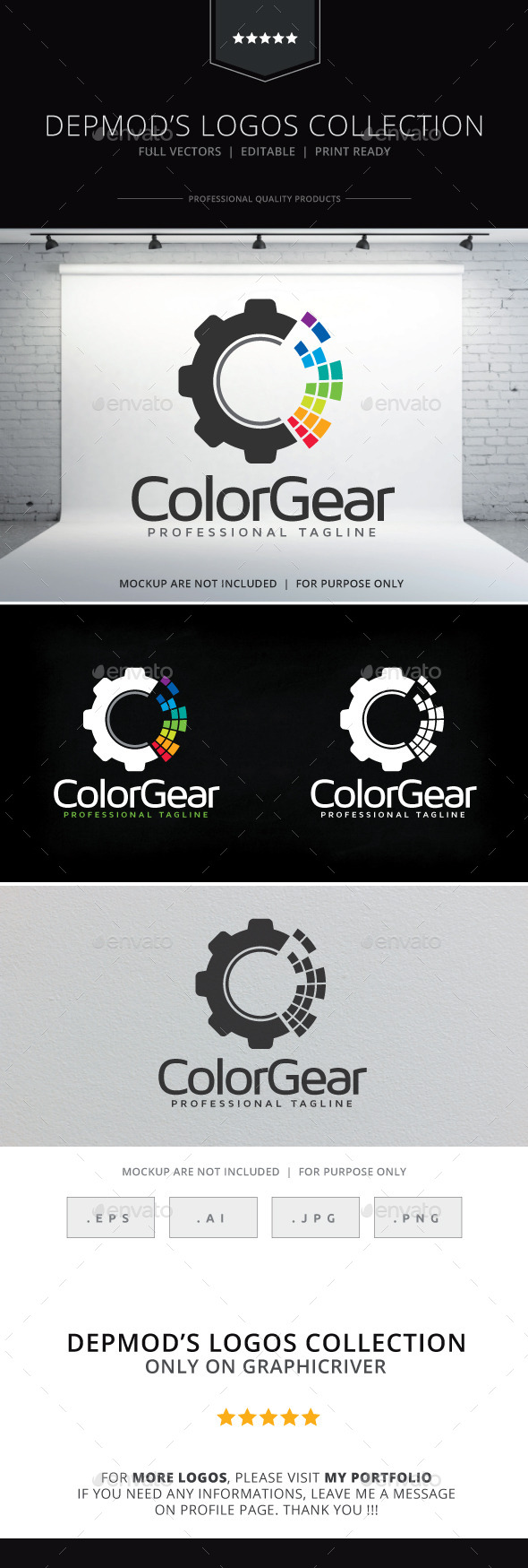 GraphicRiver Color Gear Logo 9999797 GraphicRiver Color Gear Logo 9999797