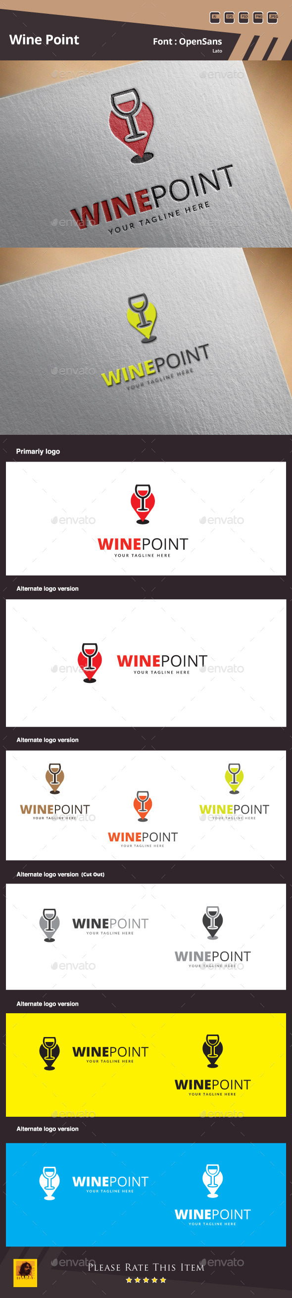GraphicRiver Wine Point Logo Template 10001464 GraphicRiver Wine Point Logo Template 10001464