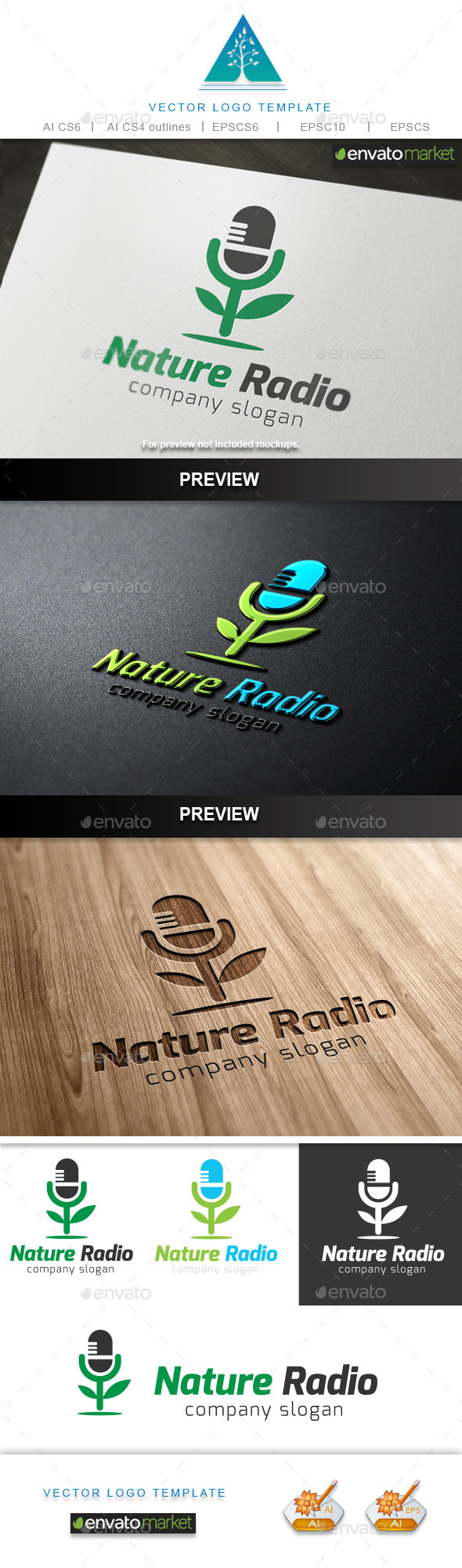 Nature Radio Logo (Symbols)