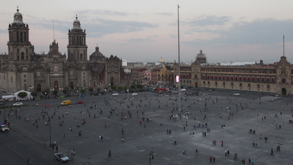 Zocalo Flag Mexico City Cathedral 3 Zocalo Flag Mexico City Cathedral 3