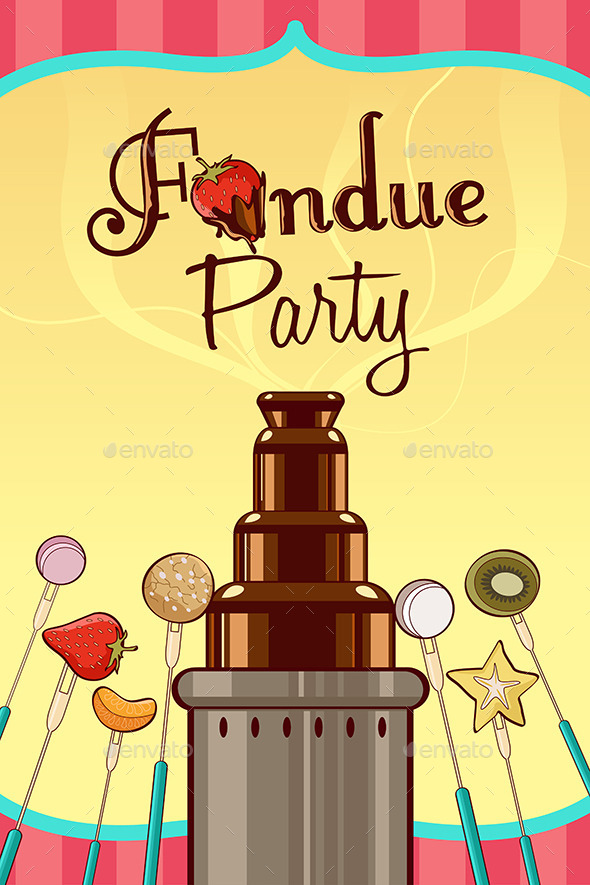 GraphicRiver Fondue Party Invitation 10003011 GraphicRiver Fondue Party Invitation 10003011