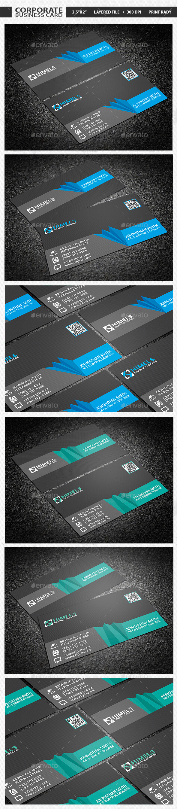 GraphicRiver 2 in 1 Corporate Business Card Bundle 10003273 GraphicRiver 2 in 1 Corporate Business Card Bundle 10003273