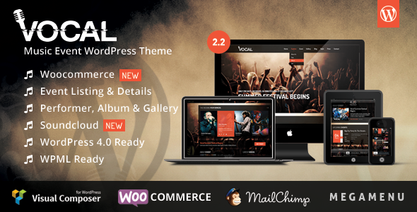 Vocal Music Event WordPress Theme Vocal Music Event WordPress Theme