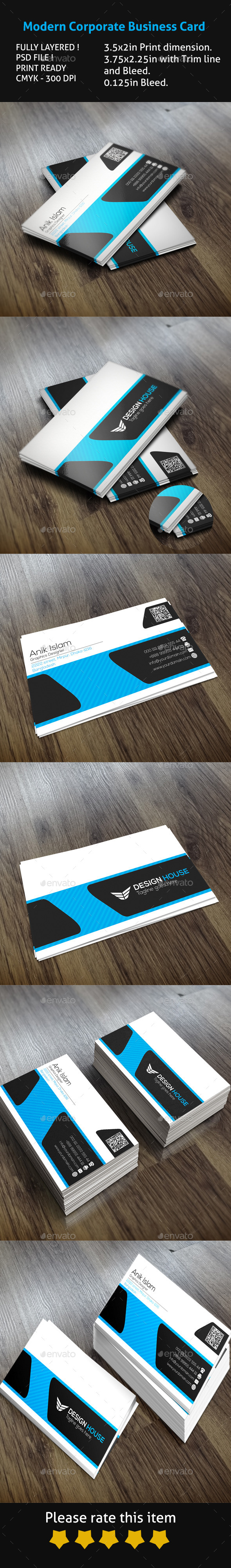 GraphicRiver Modern Corporate Business Card 10003946 GraphicRiver Modern Corporate Business Card 10003946
