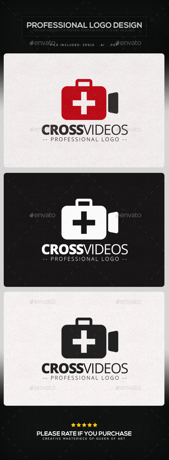 GraphicRiver Cross Videos Logo Template 10004457 GraphicRiver Cross Videos Logo Template 10004457